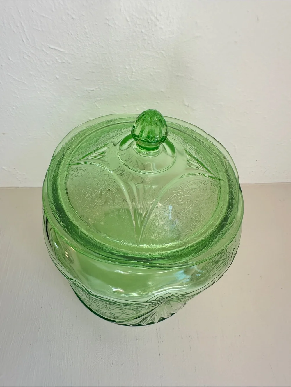 Vintage Hazel-Atlas Green Uranium Depression Glass 